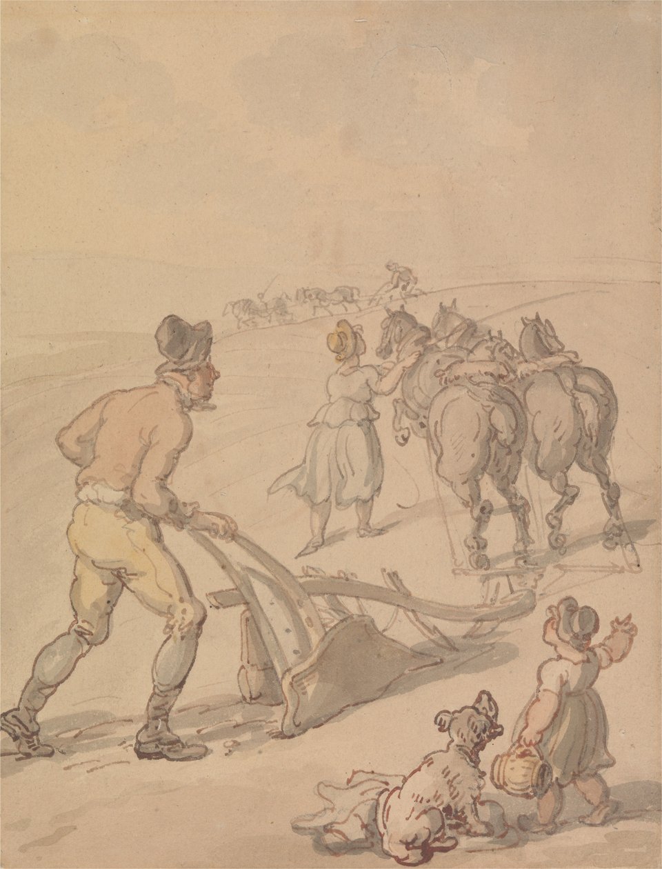 Pflügen von Thomas Rowlandson