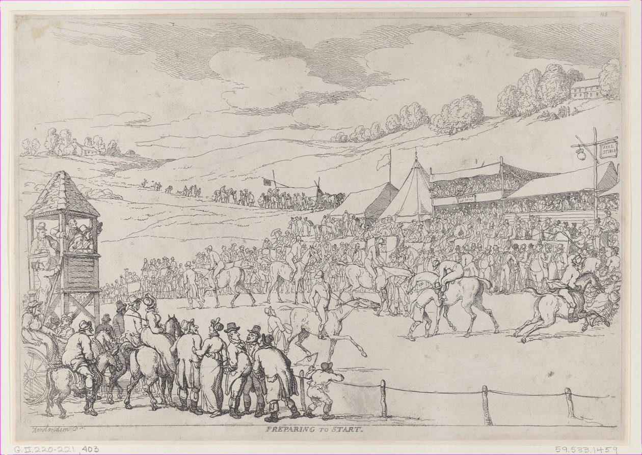 Vorbereitung zum Start, 30. September 1811 von Thomas Rowlandson