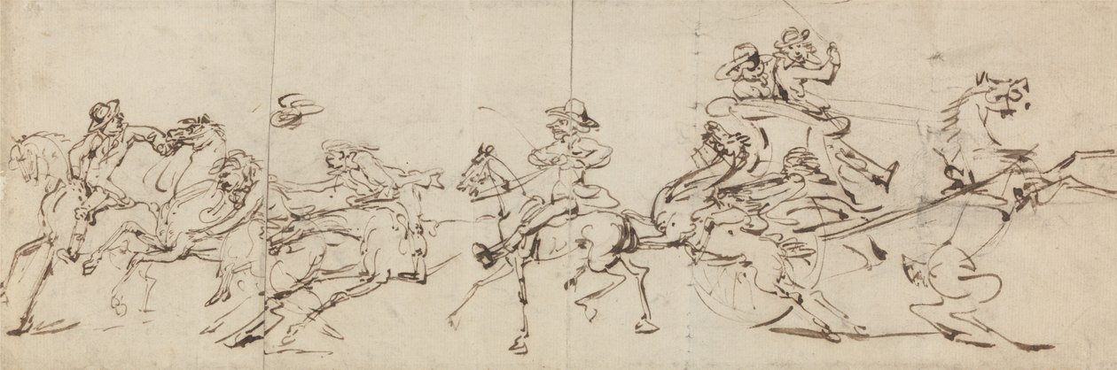 Reit- und Fahrunfälle von Thomas Rowlandson