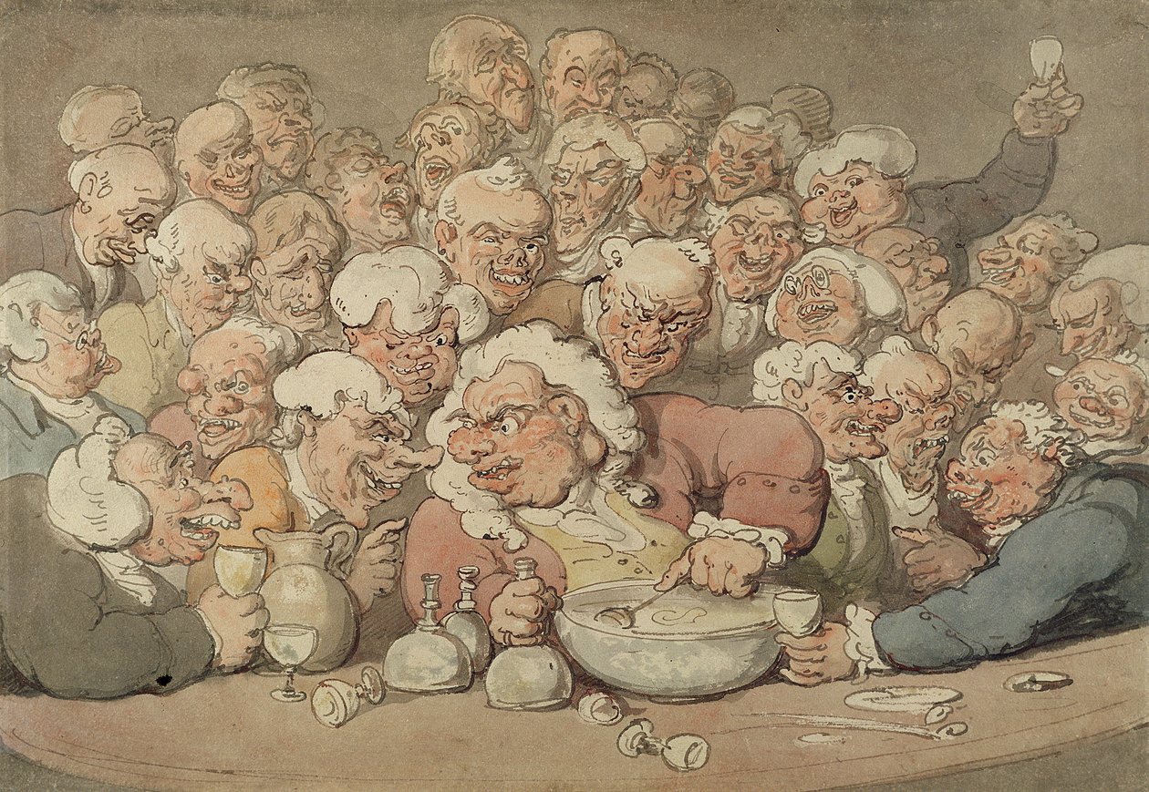 Punch servieren von Thomas Rowlandson