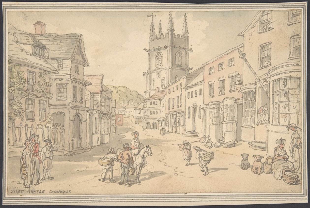 St. Austle, Cornwall von Thomas Rowlandson