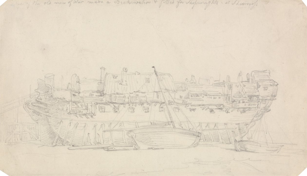 Studie eines Hulk von Thomas Rowlandson