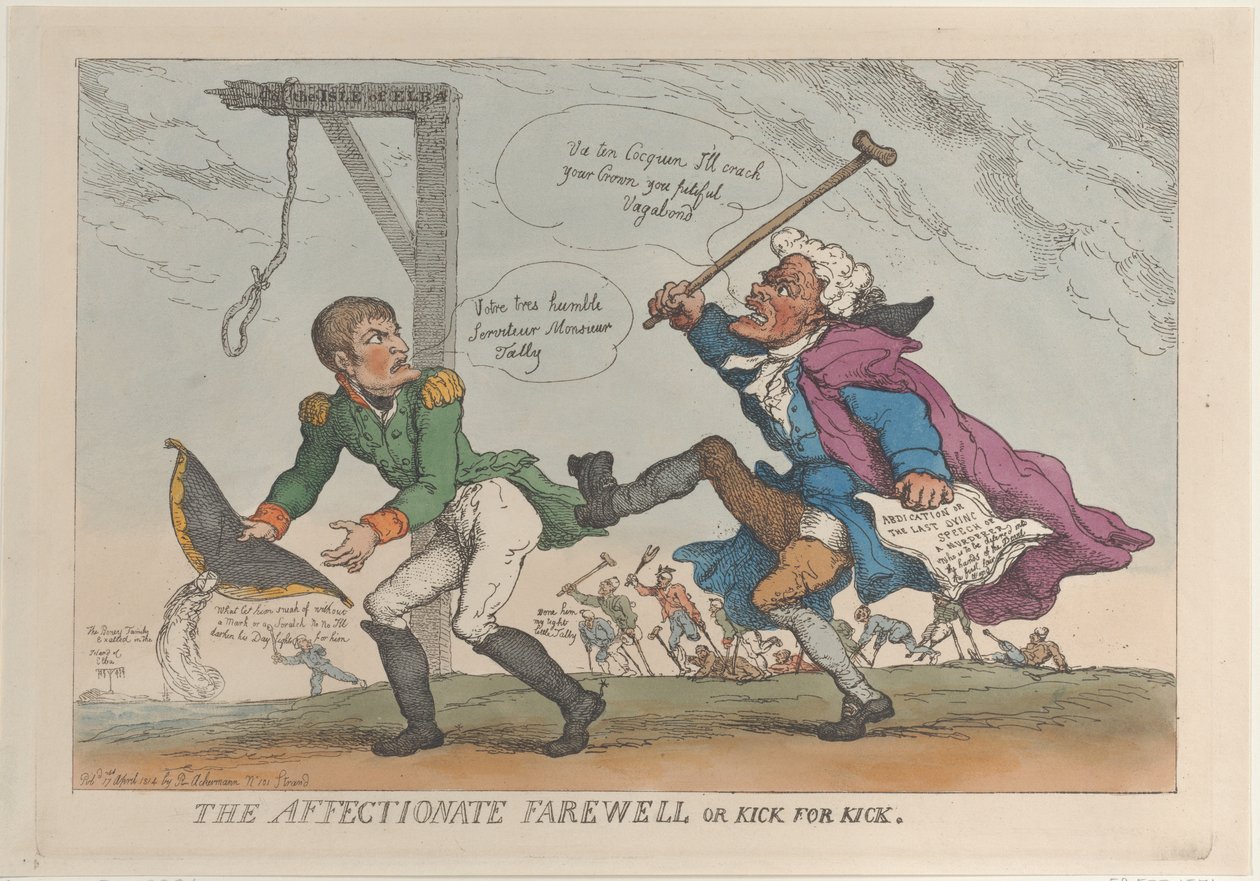 Der liebevolle Abschied, oder Tritt für Tritt von Thomas Rowlandson