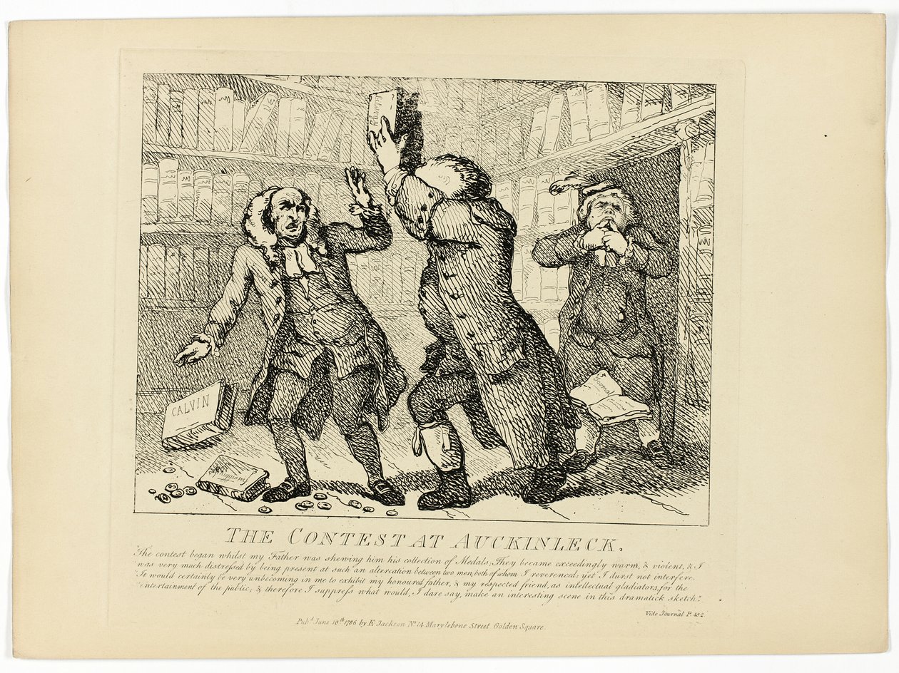 Der Wettstreit in Auckinleck, aus Boswells Reise durch die Hebriden von Thomas Rowlandson