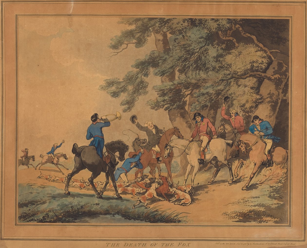 Der Tod des Fuchses von Thomas Rowlandson