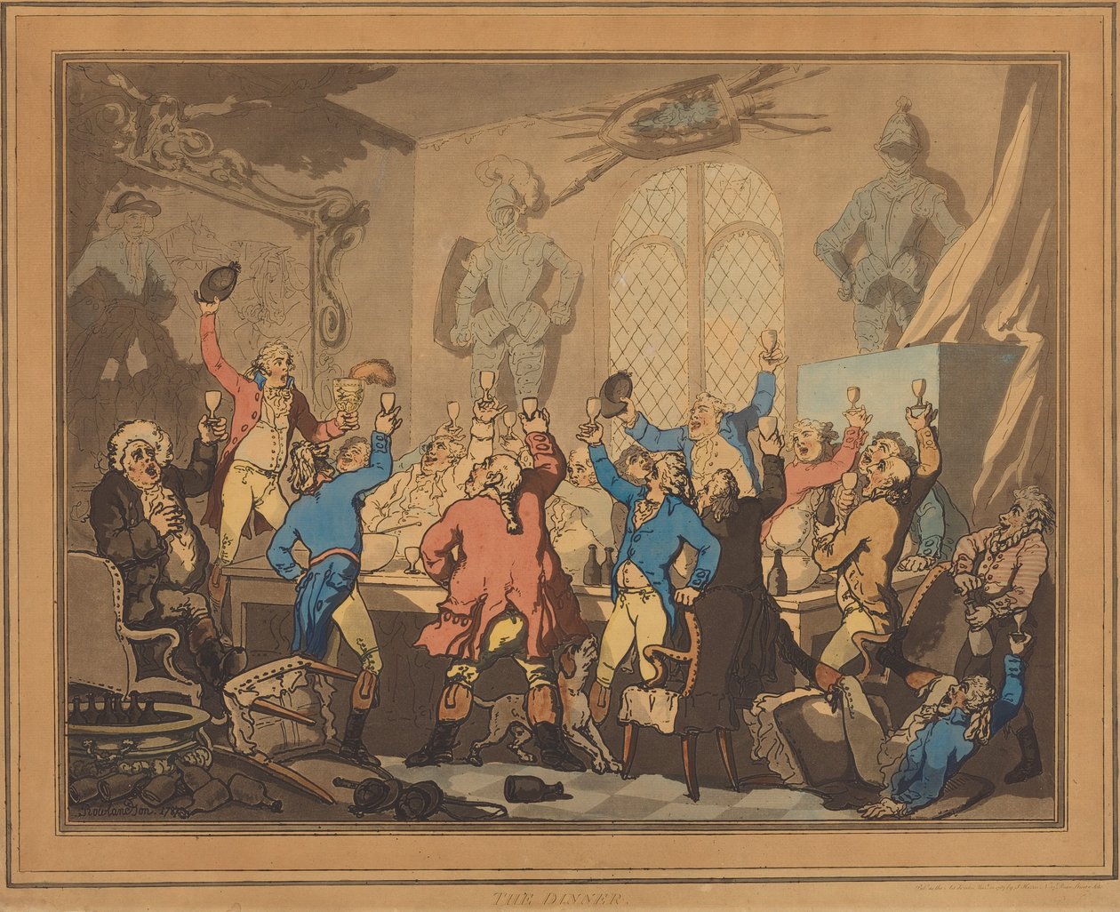 Das Abendessen von Thomas Rowlandson