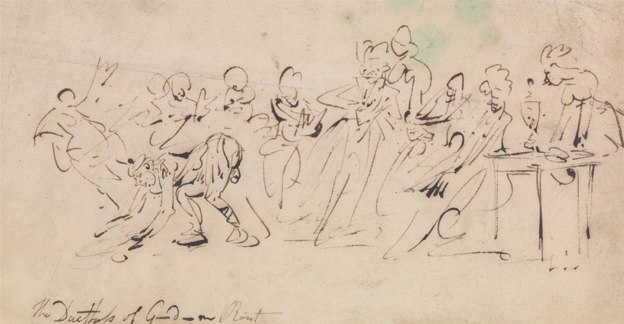 Der Empfang der Herzogin von Gordon von Thomas Rowlandson