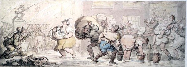 Das Feuer von Thomas Rowlandson