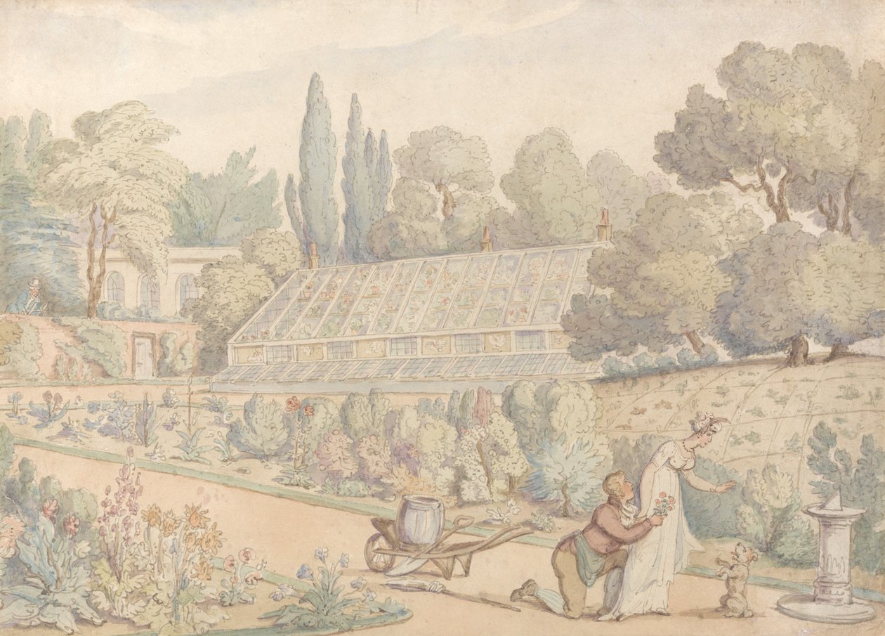 Das Angebot des Gärtners von Thomas Rowlandson