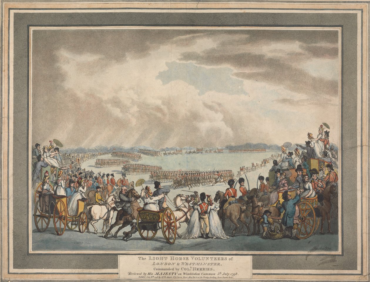 Die Leuchtturm-Freiwilligen von London und Westminster von Thomas Rowlandson