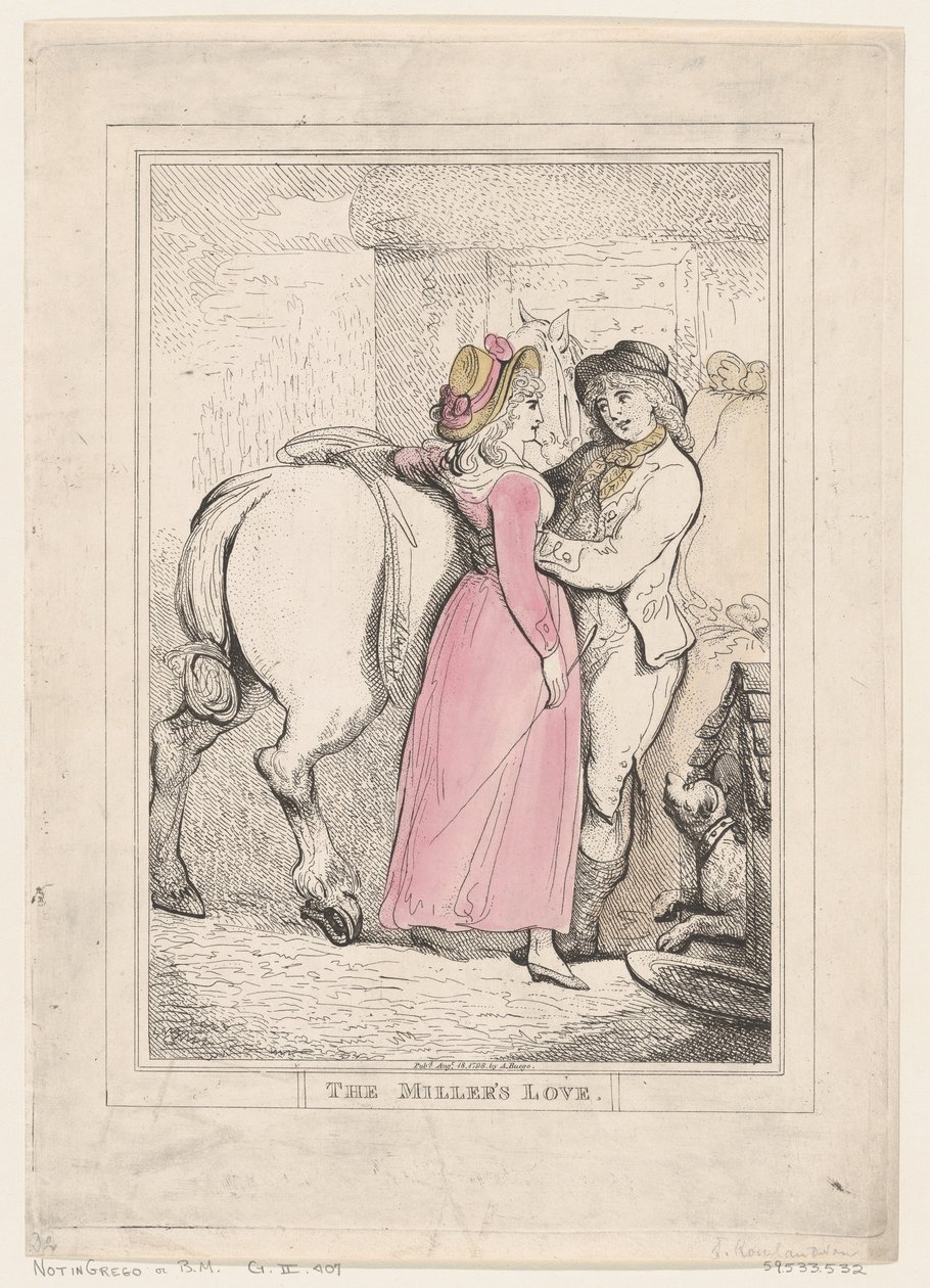 Die Liebe des Müllers, 18. August 1798 von Thomas Rowlandson