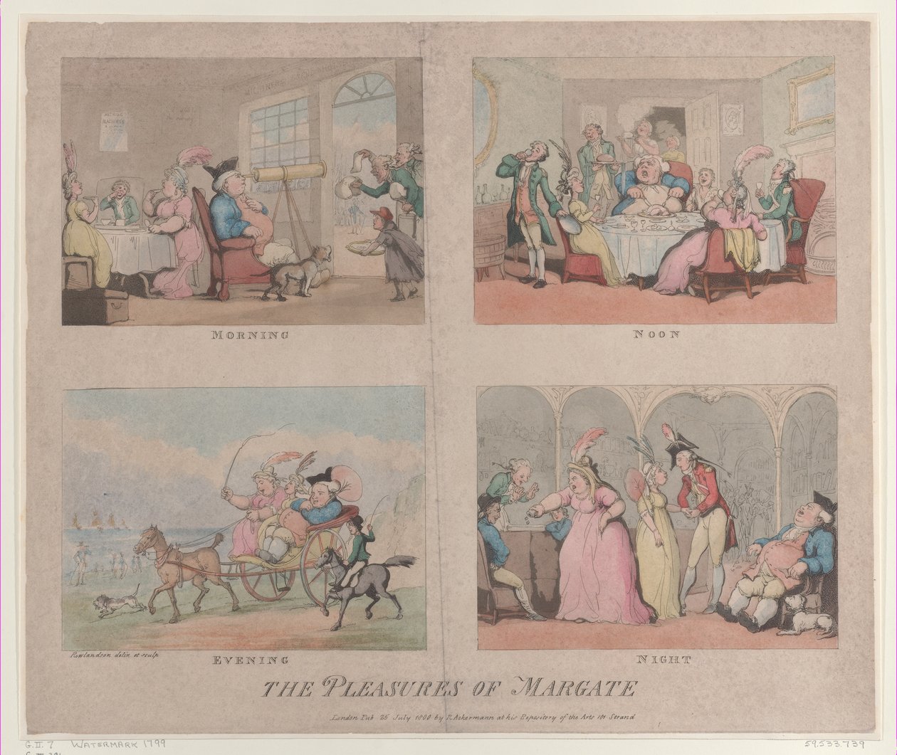 Die Freuden von Margate, 25. Juli 1800 von Thomas Rowlandson