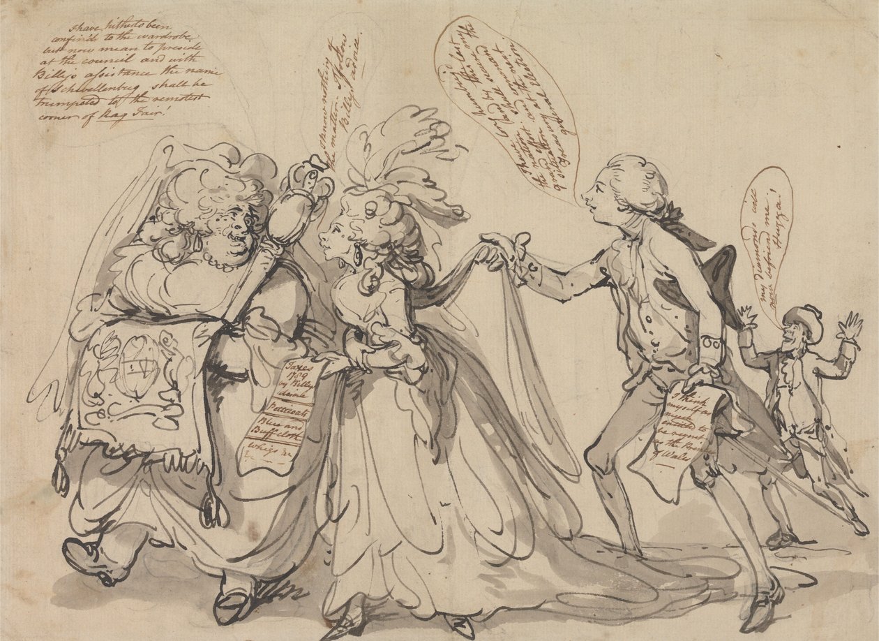 Die Aussicht vor uns von Thomas Rowlandson