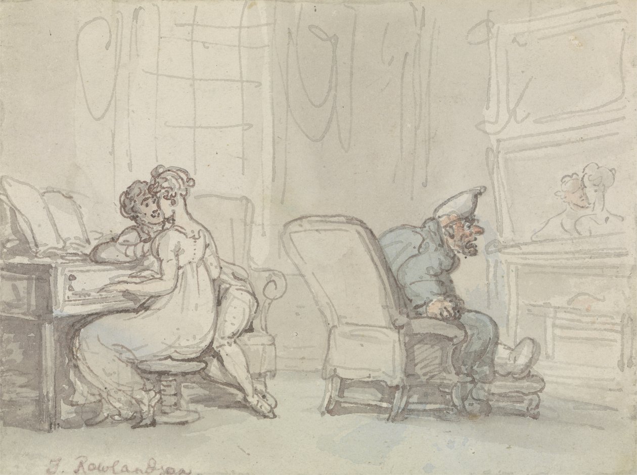 Die Reflexion von Thomas Rowlandson