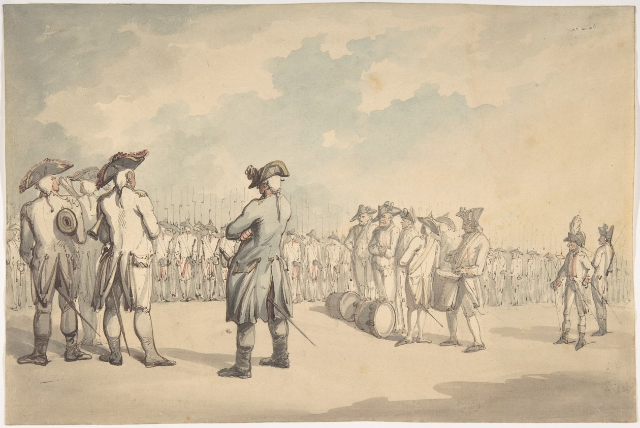 Die Überprüfung von Thomas Rowlandson