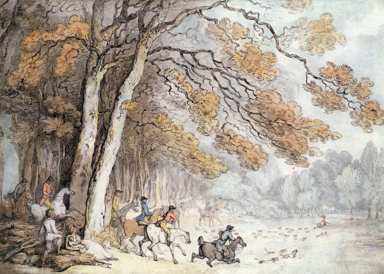 Die Hirschjagd von Thomas Rowlandson