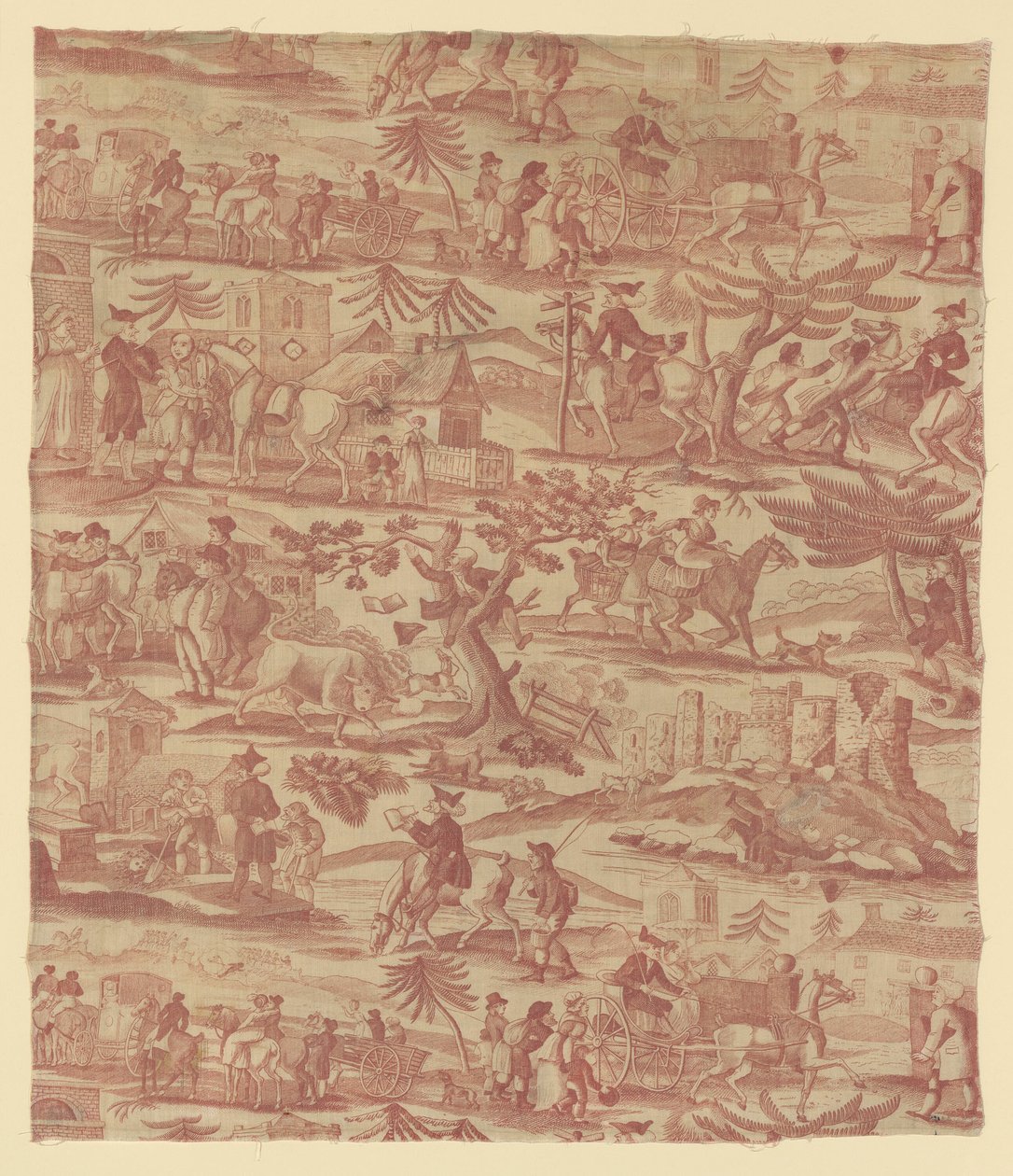 Die Reisen von Doktor Syntax (Stoff für Möbel) von Thomas Rowlandson