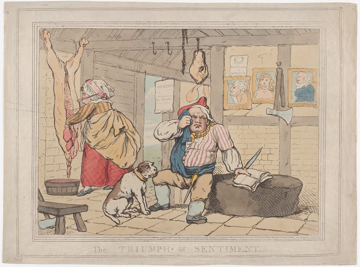 Der Triumph des Gefühls, 15. Januar 1787 von Thomas Rowlandson