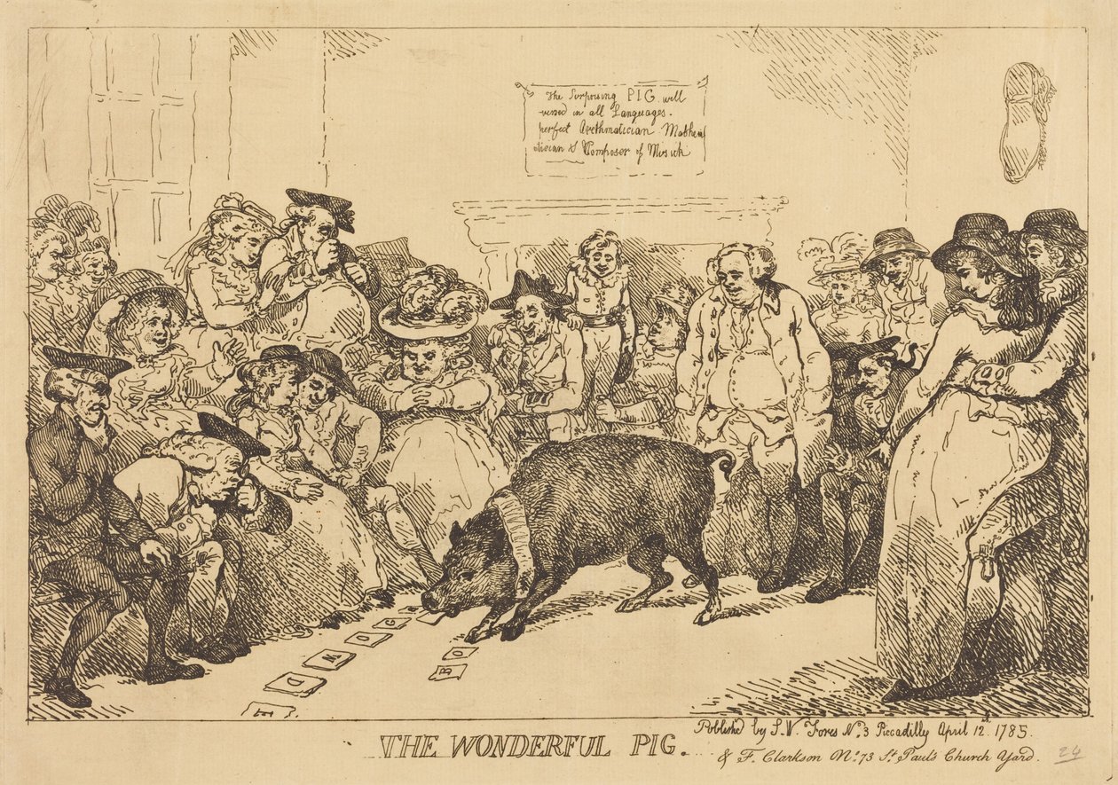 Das Wunderbare Schwein von Thomas Rowlandson
