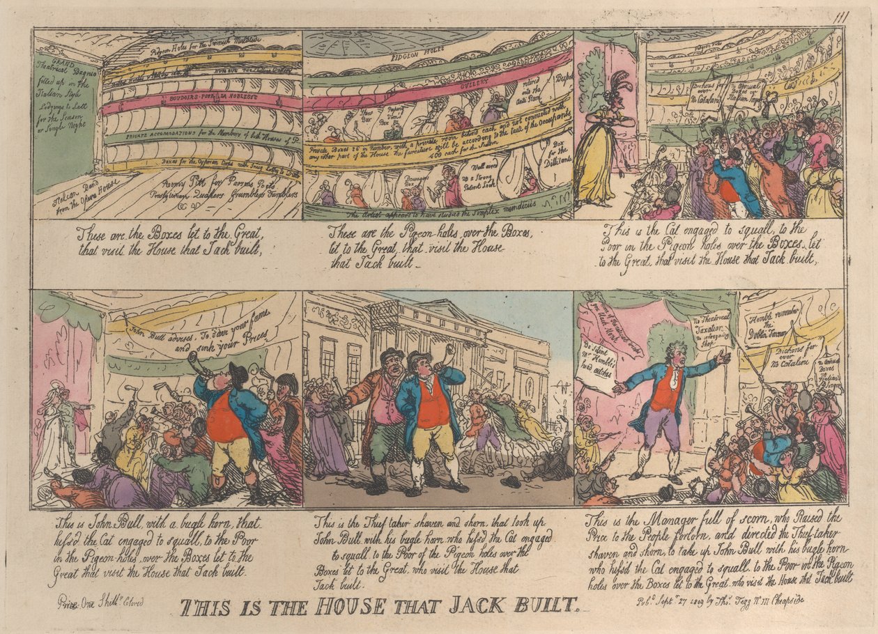 Dies ist das Haus, das Jack gebaut hat, 27. September 1809 von Thomas Rowlandson