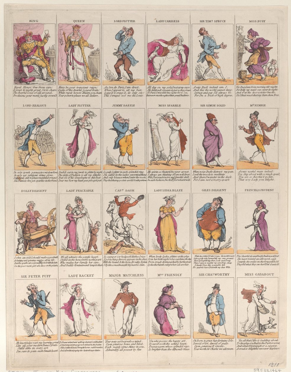 Charaktere der Zwölften Nacht von Thomas Rowlandson
