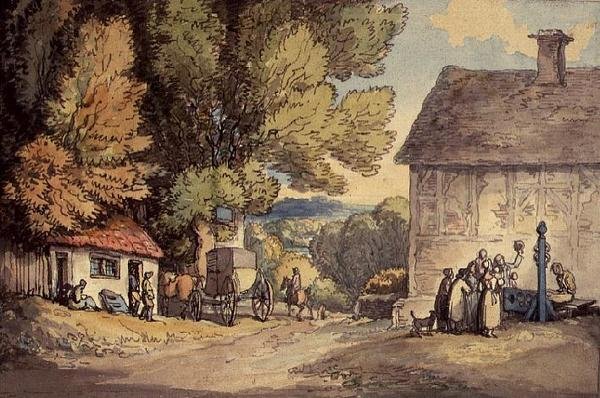 Dorfplatz von Thomas Rowlandson
