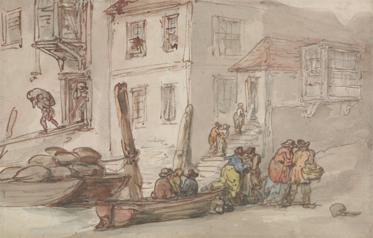 Wapping Old Stairs von Thomas Rowlandson