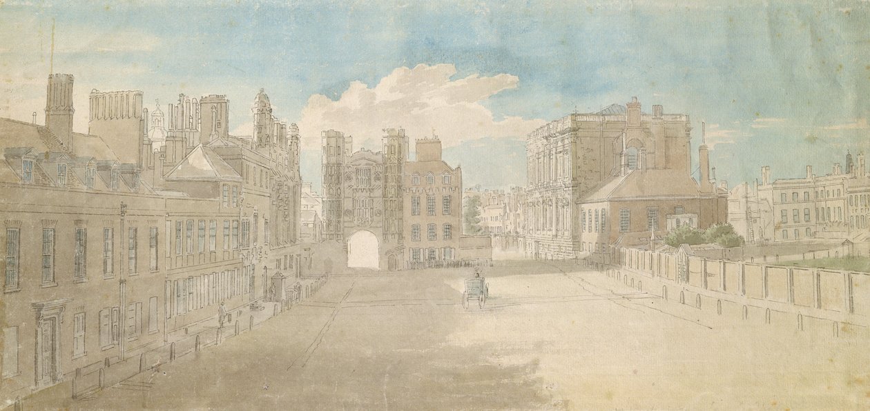 Whitehall, Holbein-Tor und Banketthaus rechts von Thomas Sandby