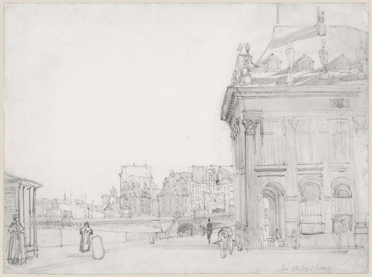 Die Île de la Cité vom Institut aus, Paris von Thomas Shotter Boys