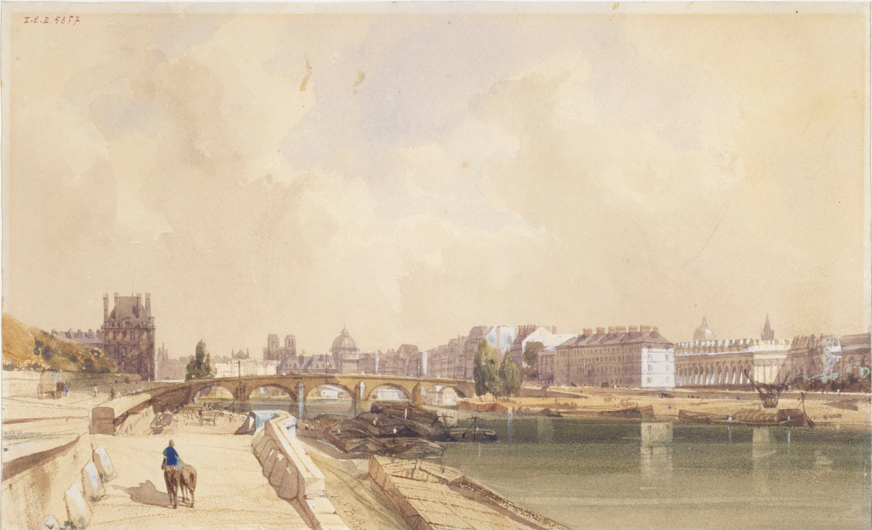 Le Pont-Royal im Jahr 1833 von Thomas Shotter Boys