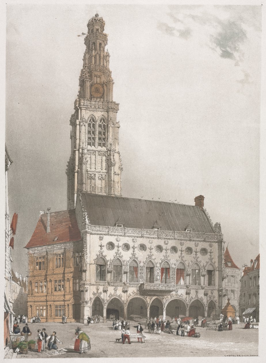 Malerische Architektur in Paris, Gent, Antwerpen, Rouen: L