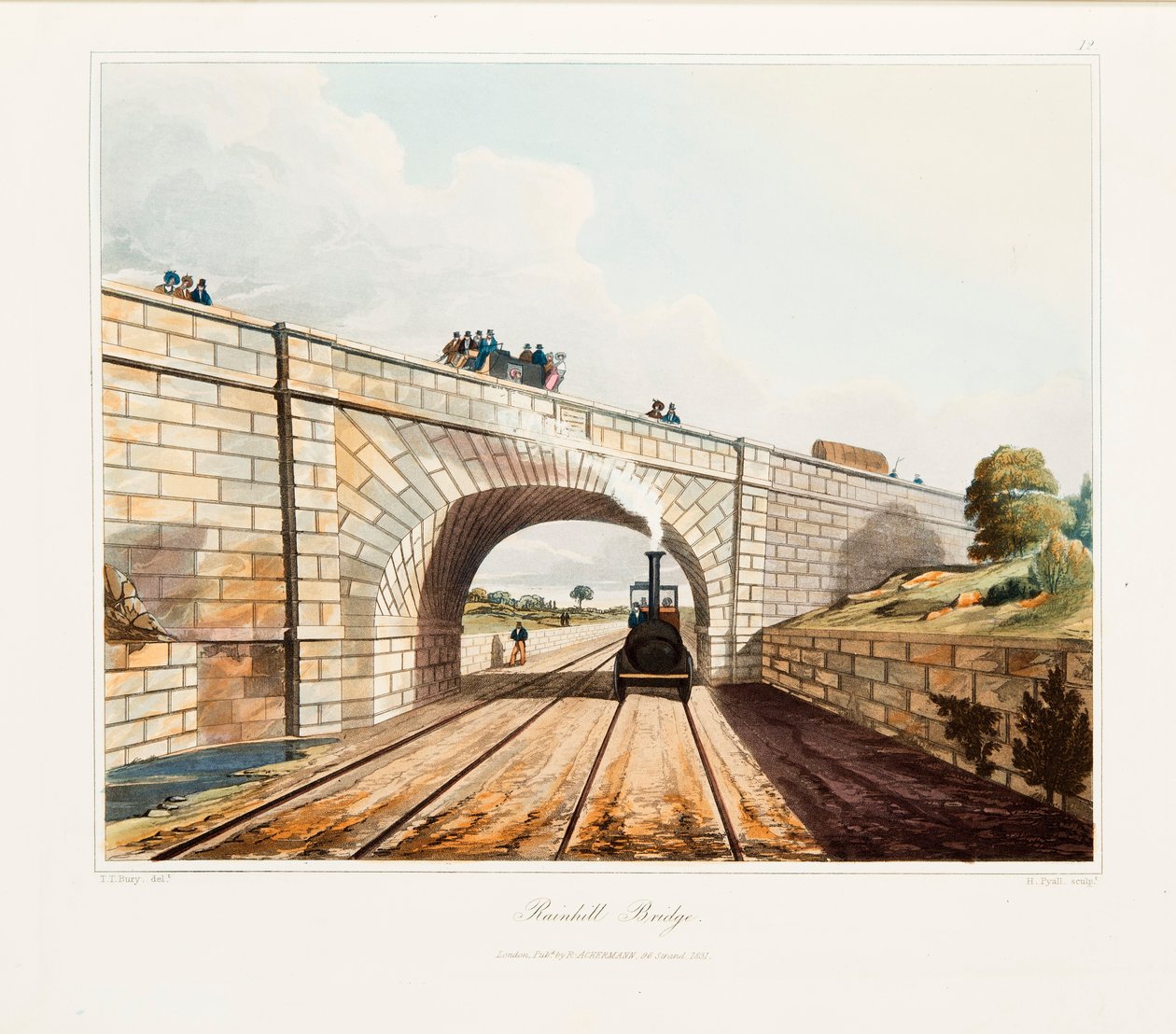 Rainhill-Brücke, Chat Moss, bei Liverpool (1831) von Thomas Talbot Bury