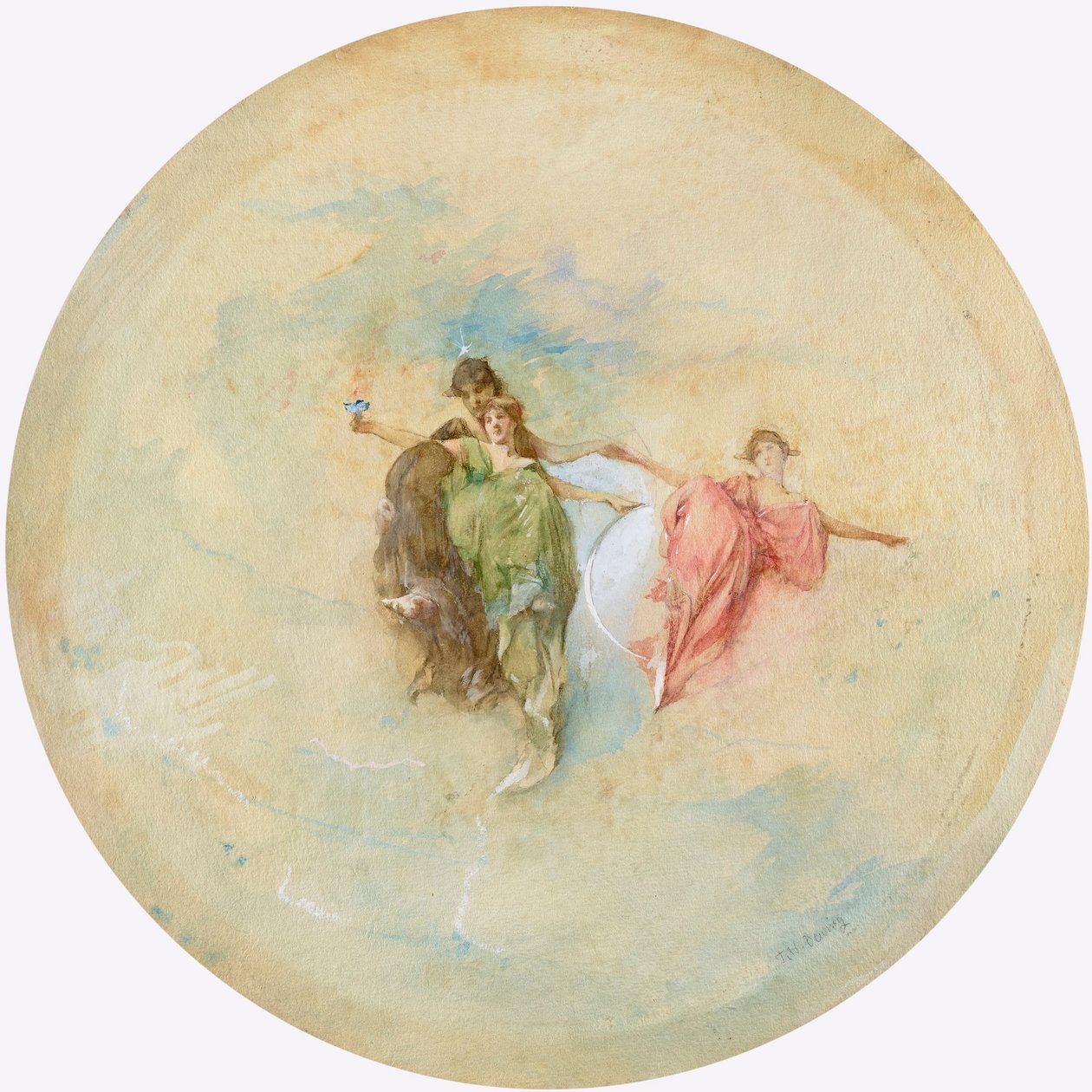 Morgendämmerung von Thomas Wilmer Dewing