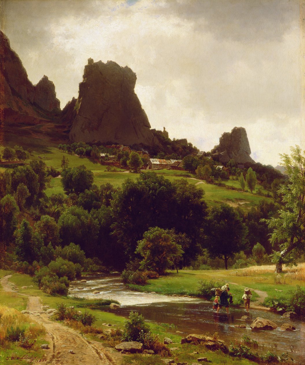 Sommer Pastorale (Ansicht von Kallenfels) 1853 von Thomas Worthington Whittredge