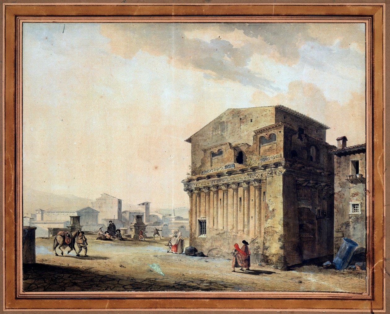 Rom. Das Haus des Pontius Pilatus, 1788 von Thomas de Thomon