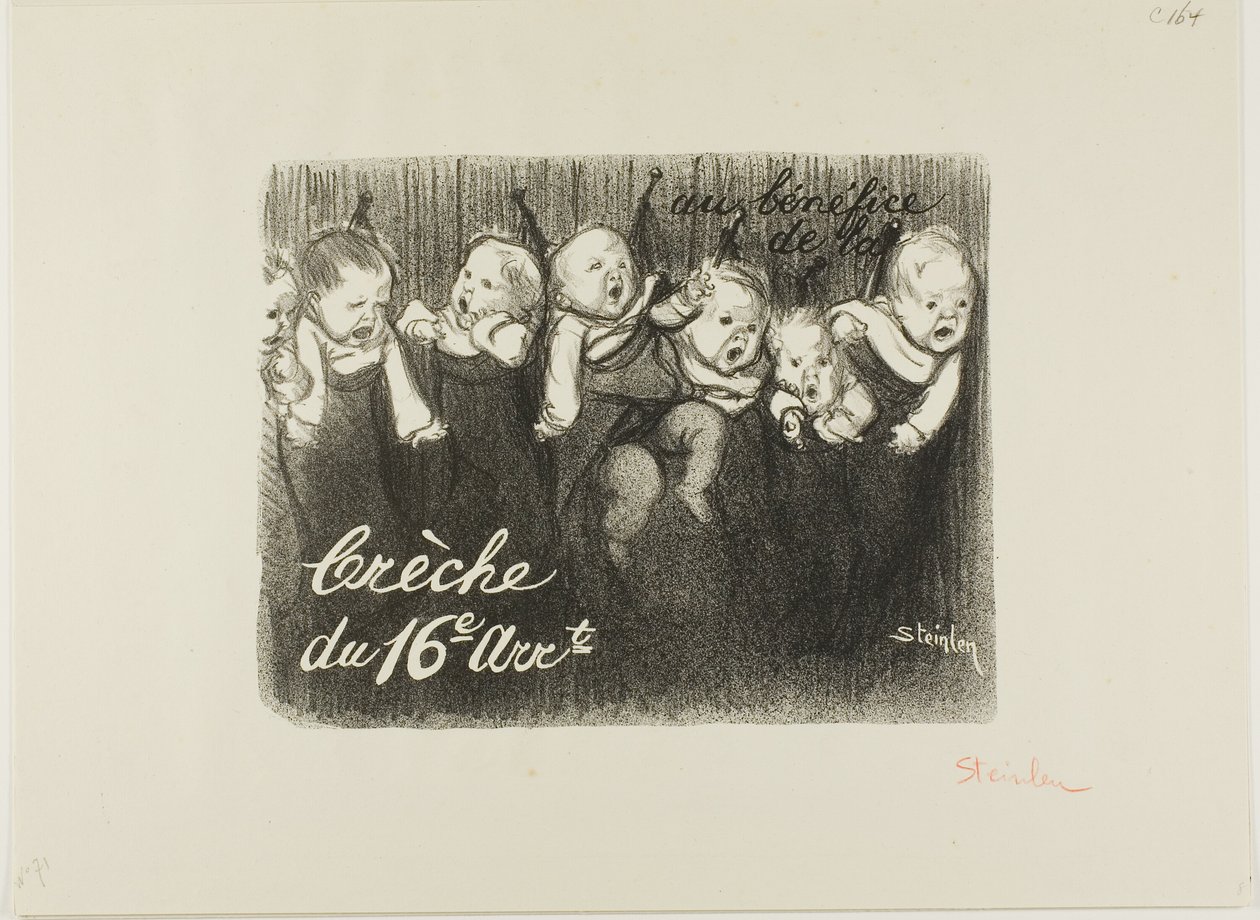 Zum Wohle der Kinderkrippe des 16. Arrondissements von Théophile Alexandre Pierre Steinlen