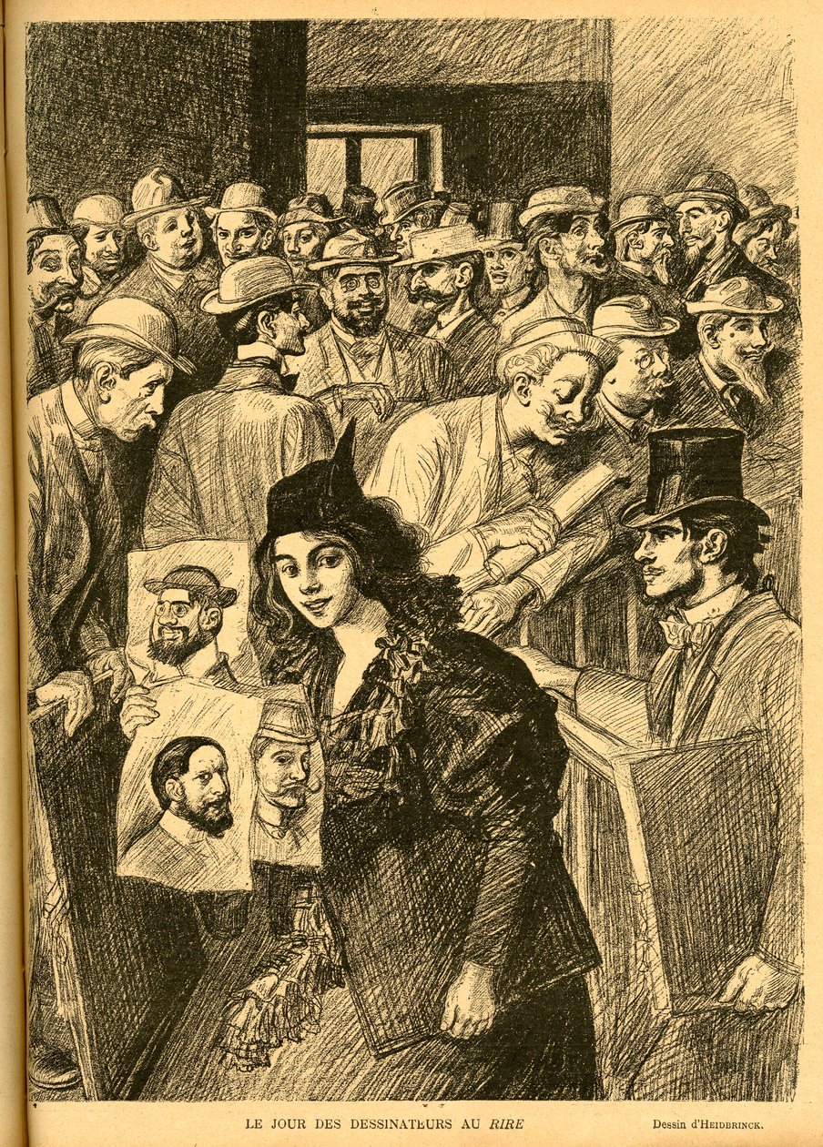 Illustration von Heidbrinck (1852-1914) in Le Rire von Théophile Alexandre Steinlen
