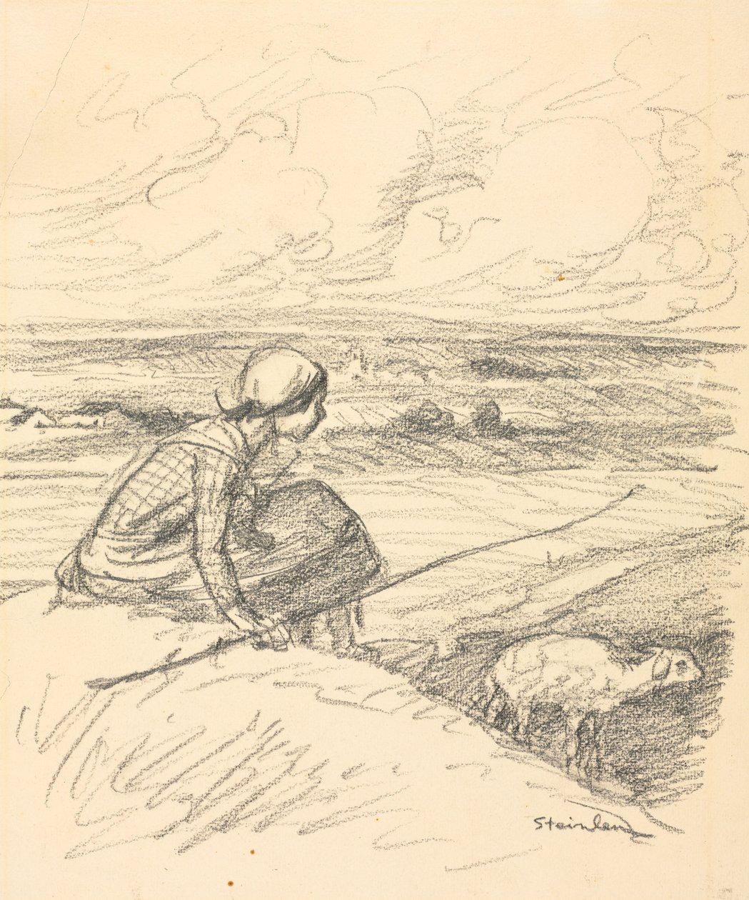 Die Schäferin von Théophile Alexandre Steinlen
