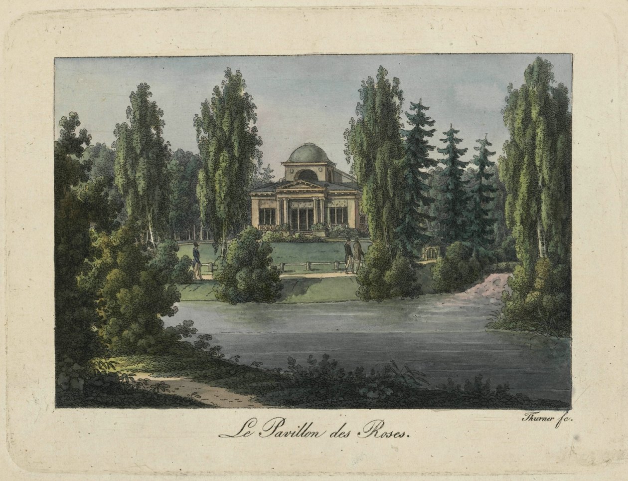 Der Rosenpavillon im Pavlovsk Park, 1810er Jahre von Thurner