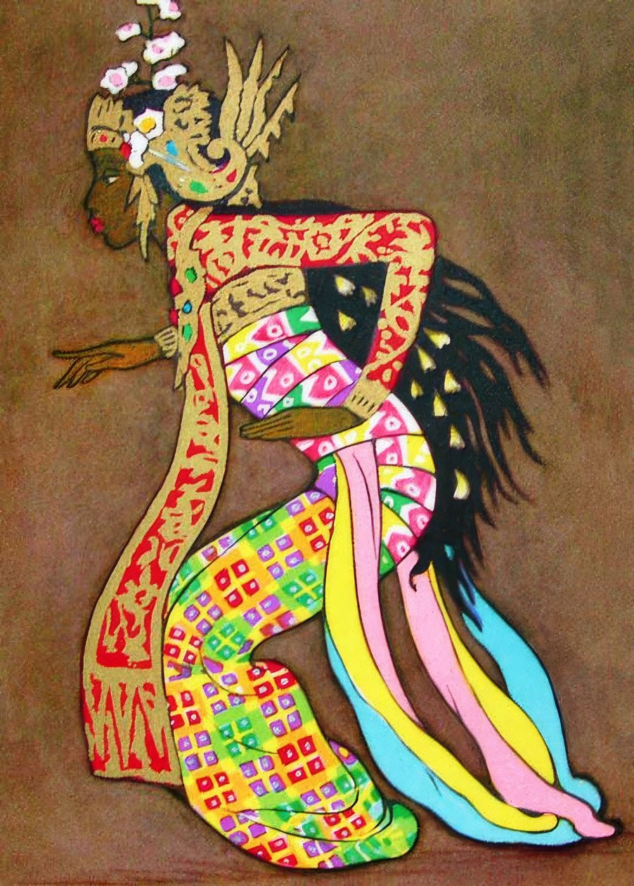Klassische balinesische Tänzerin von Thyra Kleen