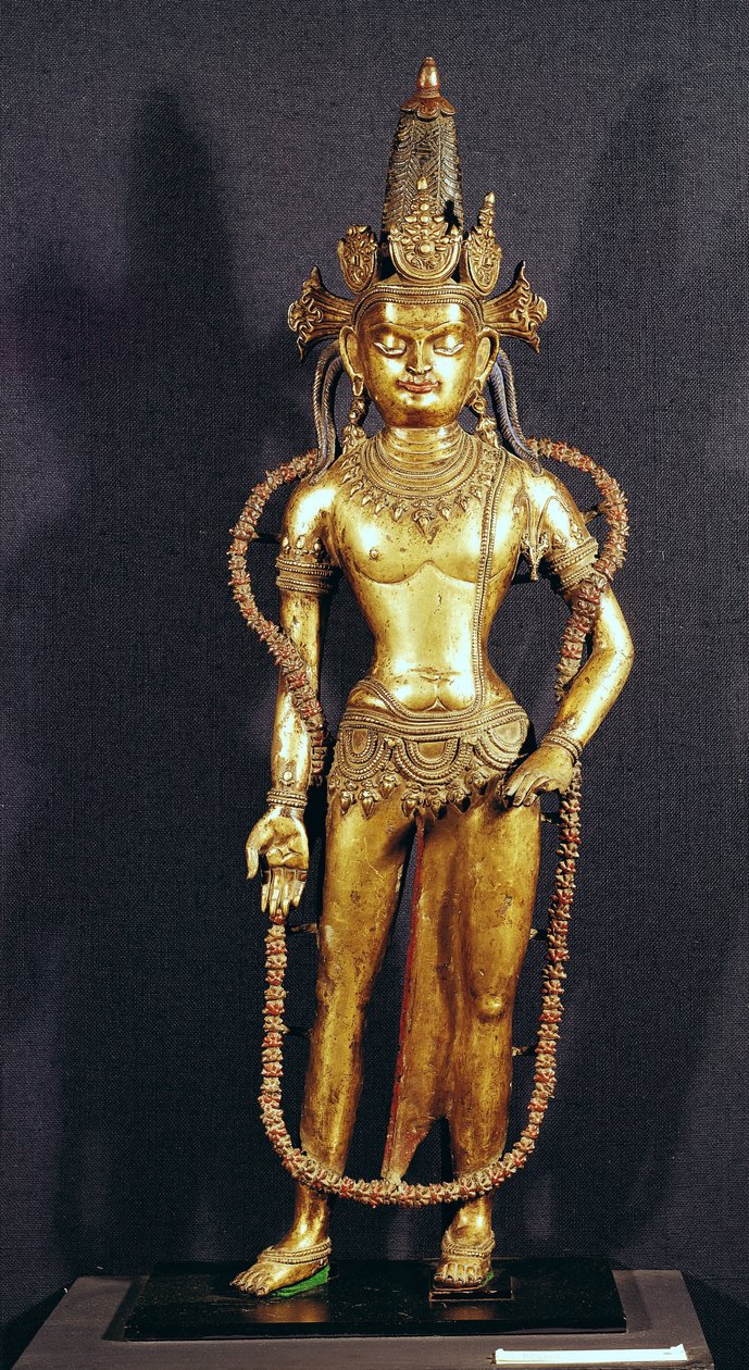 Bodhisattva Avalokitecvara, 15.-16. Jahrhundert (Bronze) von Tibetan School