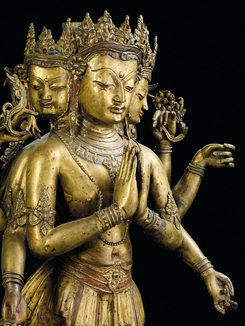 Ekadashalokeshvara-Statue von Tibetan School
