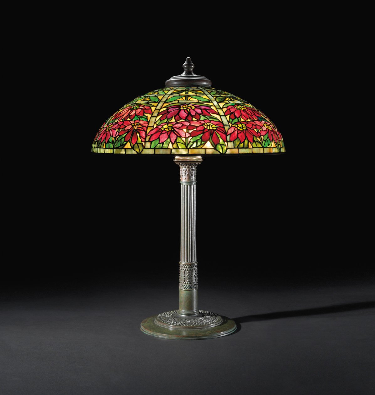 Weihnachtsstern-Tischlampe, ca. 1910 von Tiffany and Company