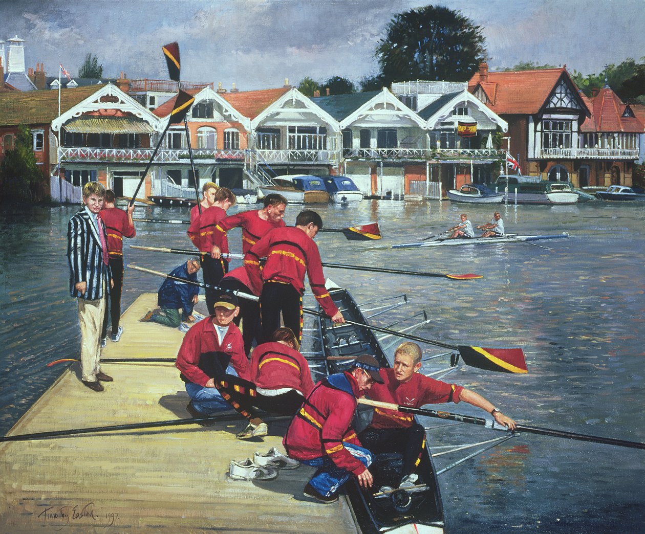 Zu den Bootshäusern, Henley, 1997 von Timothy Easton