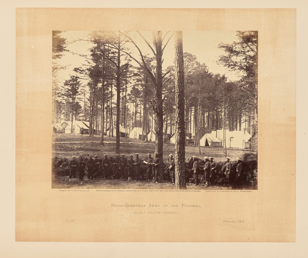 Hauptquartier der Potomac-Armee, Brandy Station, Virginia von Timothy H. OSullivan
