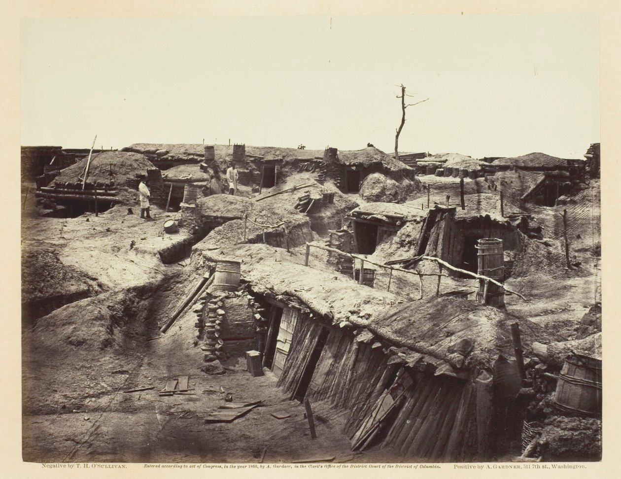 Quartiere der Männer in Fort Sedgwick von Timothy O