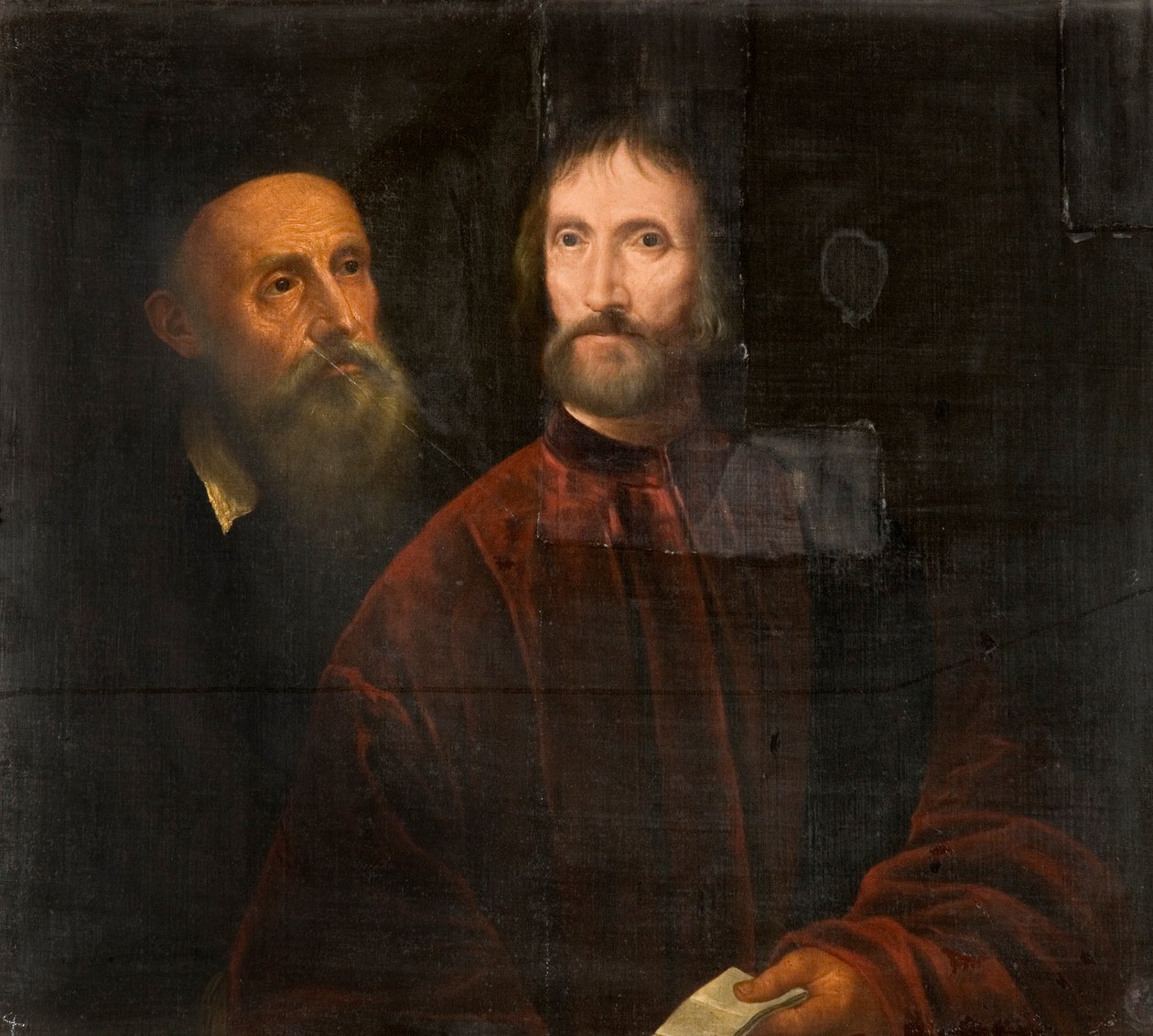 Tizian und Andrea de Franceschi, ca. 1639 von Tiziano Vecelli