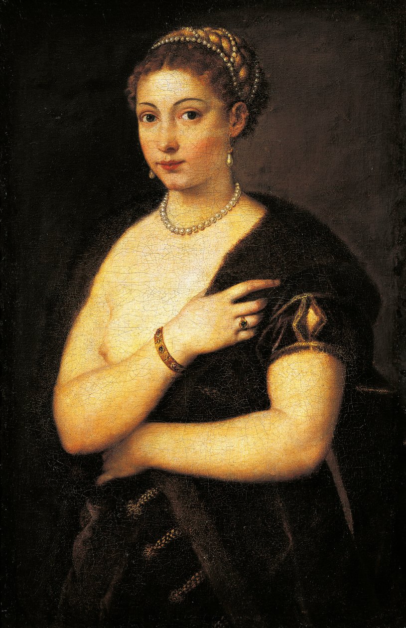 Mädchen im Pelz von Titian (c.1488 1576)