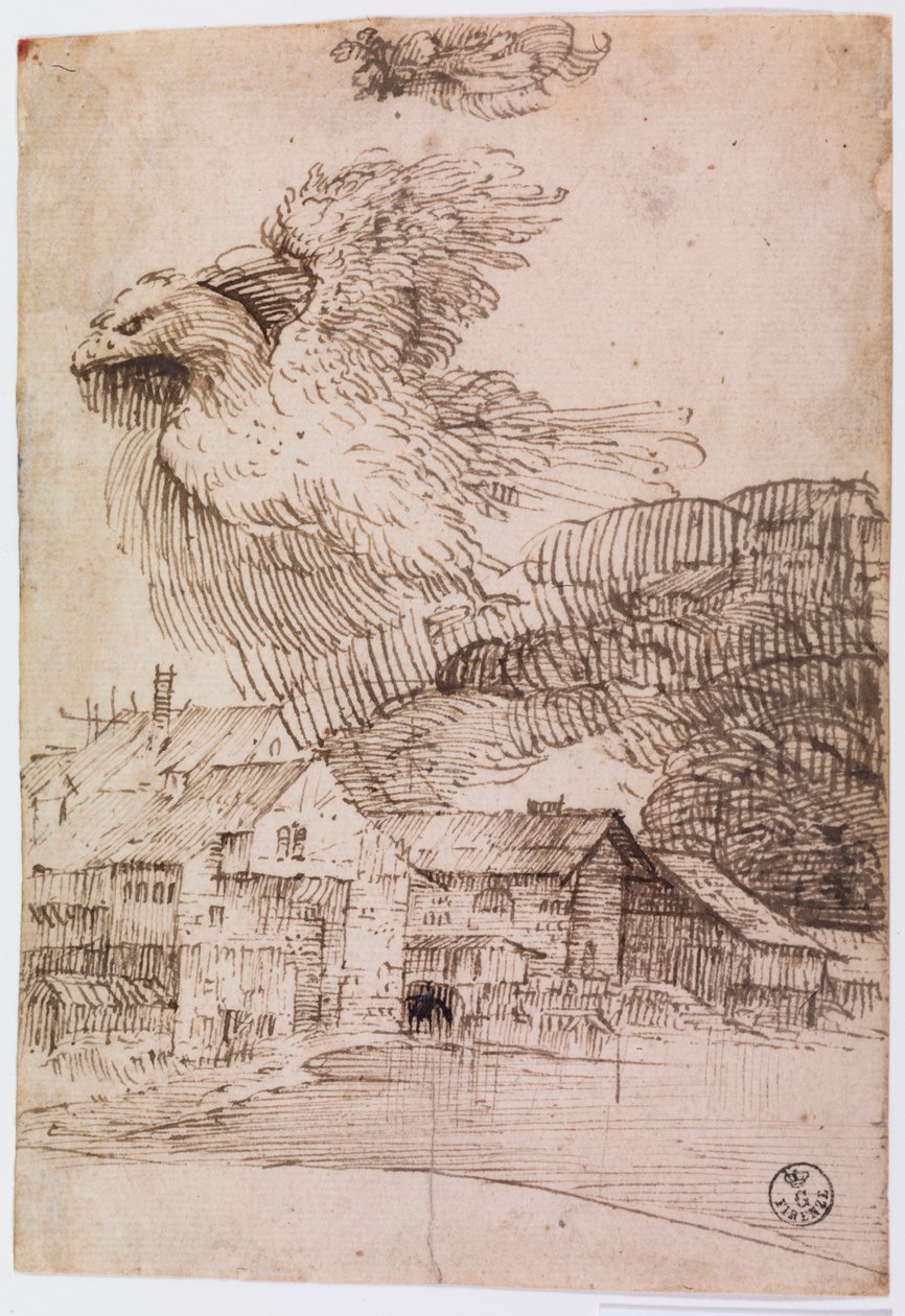 Häuser und ein Adler von Titian (c.1488-1576)