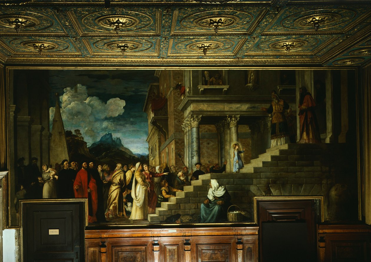 Darstellung Mariens im Tempel von Titian (c.1488 1576)